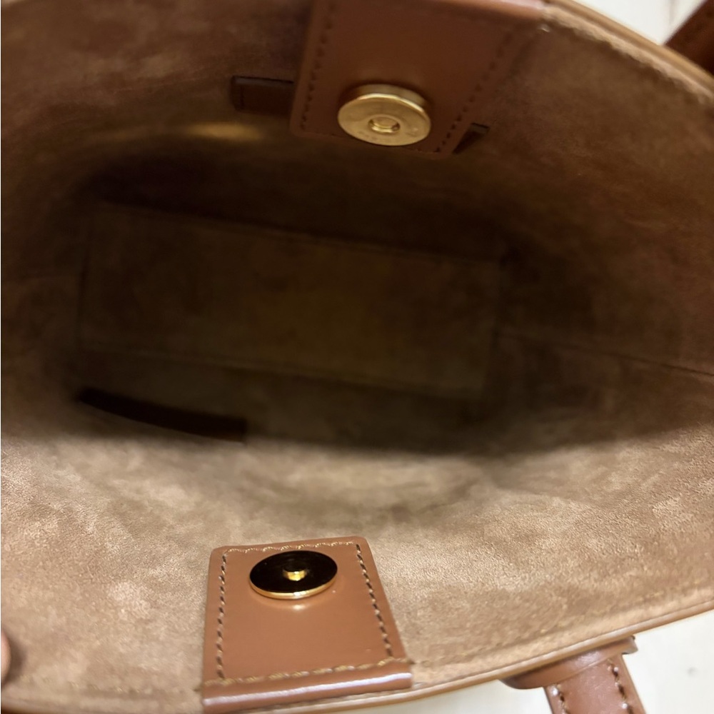 MINI TOY SHOPPING SAINT LAURENT IN BOX LEATHER (Fox color) - Picture 3 of 10